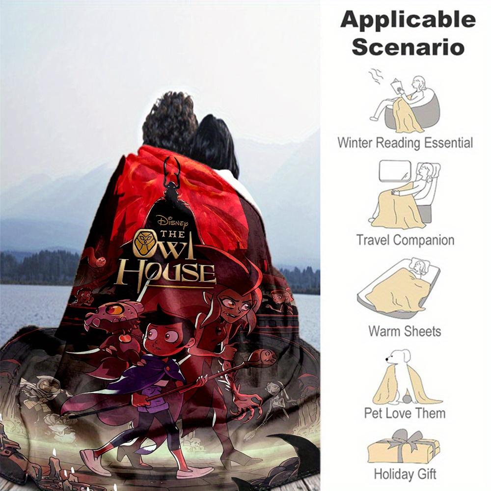 1 шт., Плед Disney «Дом Совы» для Всех Сезонов, Для Гостиной, Путешествий, Кемпинга, Автомобиля