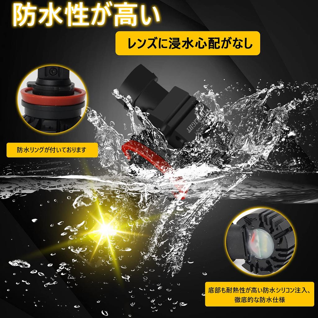 OPPLIGHT H11 Светодиодная противотуманная фара Лимонно-желтая Бледно-желтая 3000K
