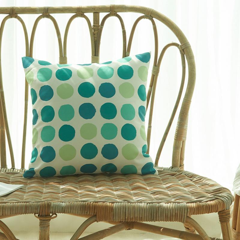 2Pcs 45X45Cm Outdoor Waterproof Green Throw Pillow Cover Spring Decorative Square Pillows Cover Leave Modern Garden Cushion Case