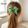 Durable Hair Ties for Dancing Sparkling Bow Clip, Glitter Sequin Clip Cheerleading Pink Bows Cheerleaders Performance And Dance Team Accessories,