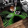 1pc Borussia Monchengladbach logo Print Area Rug - Soft,Washable Non-Slip Indoor Mat for Office Chairs,Living Room,Home Office Decorative Rug