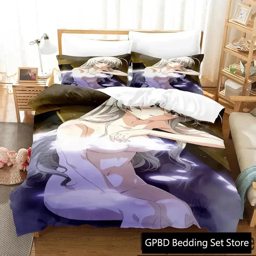 Anime Yosuga No Sora Comfortable Duvet Quilt Cover Pillowcase Bedding Set Children Bedroom Decoration Home Textile