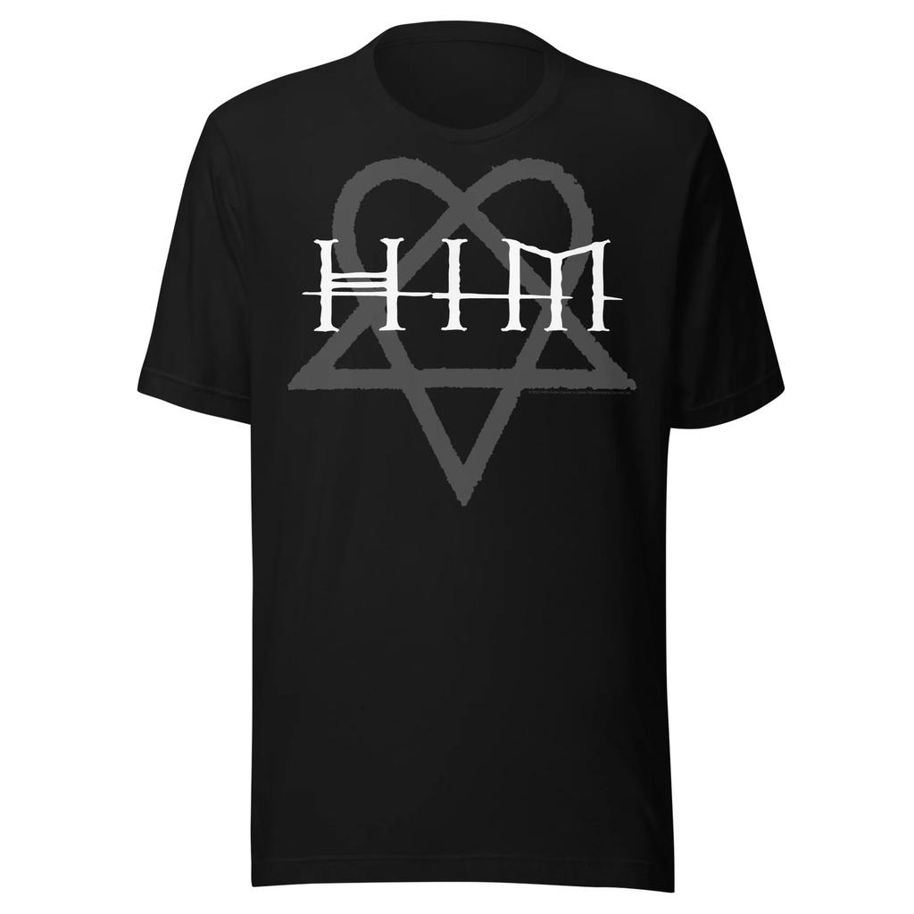 HIM - Футболка с принтом Dark Heart (большой)