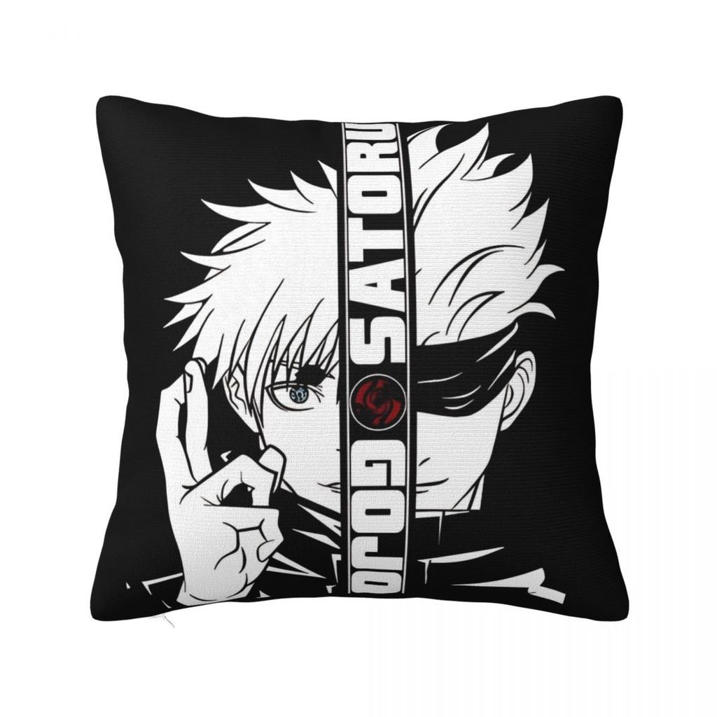 Чехол для подушки Jujutsu Kaisen Годжо Сатору Полиэстер Наволочка Чехол для подушки Модные чехлы для подушек Для офиса Автомобиля Дома Декоративные