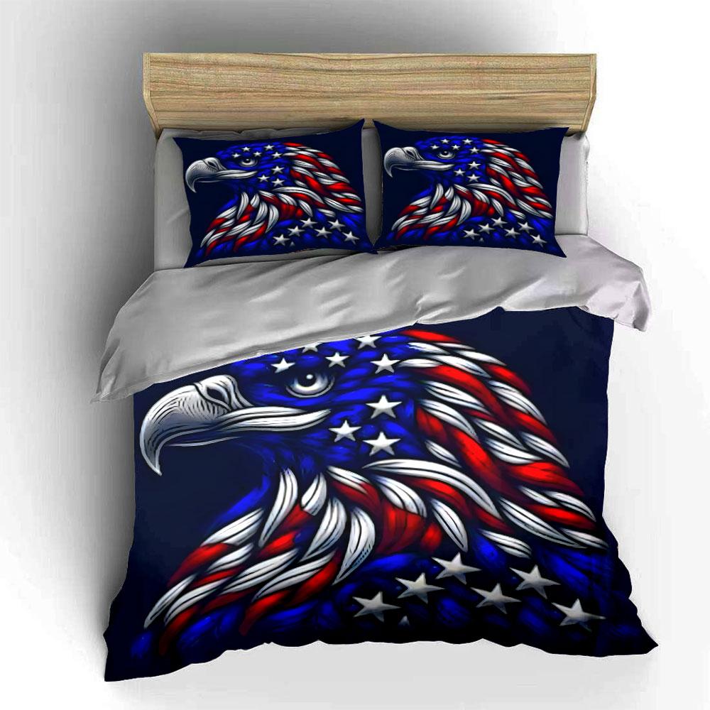 "Majestic Stars and Stripes" Bedding sets Duvet covers Pillowcases(1* Duvet Cover 2* Pillowcases without duvet insert)
