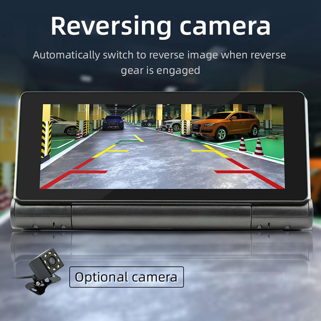 Портативный Складной Сенсорный Экран 6.86 дюйма Высокой Четкости Автомобильный BT MP5 Плеер Беспроводной Многоязычный Многофункциональный Авто Аудио