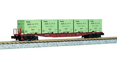 KATO Грузовой вагон модели железной дороги N-масштаба Chiki 5500 с 8045 (Комплект из 2-х машин) Контейнер типа 6000,
