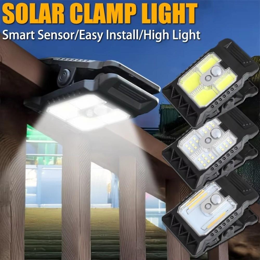 Waterproof Solar Clip Light 3 Modes LED Solar Light Energy Saving Wall Lighting  Garden Decoration