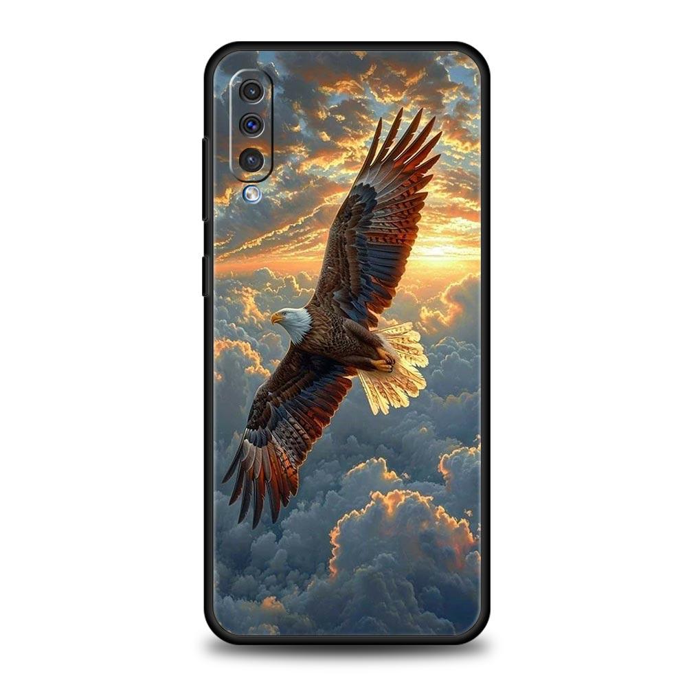 Чехол для телефона с орлом для Samsung Galaxy A56 A36 A26 A34 A17 A16 A06 A14 A12 A54 A72 A70 A30 A24 A22 5G A20e A52 A50 A40 A32 4G