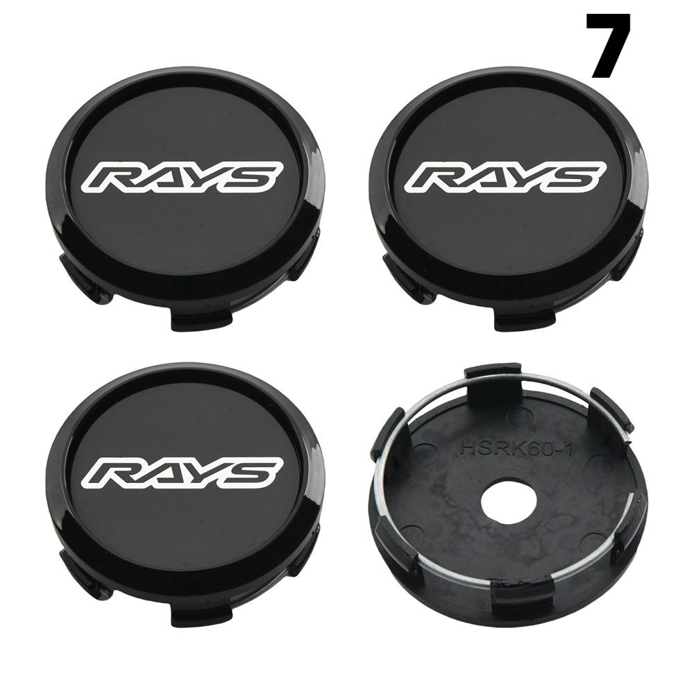 1Set/4PCS OD 60MM / ID 56MM Rim Caps RAYS VOLK VR Logo Wheel Center Cap Wheel Cover Hub caps Sport Car Tire Accessories