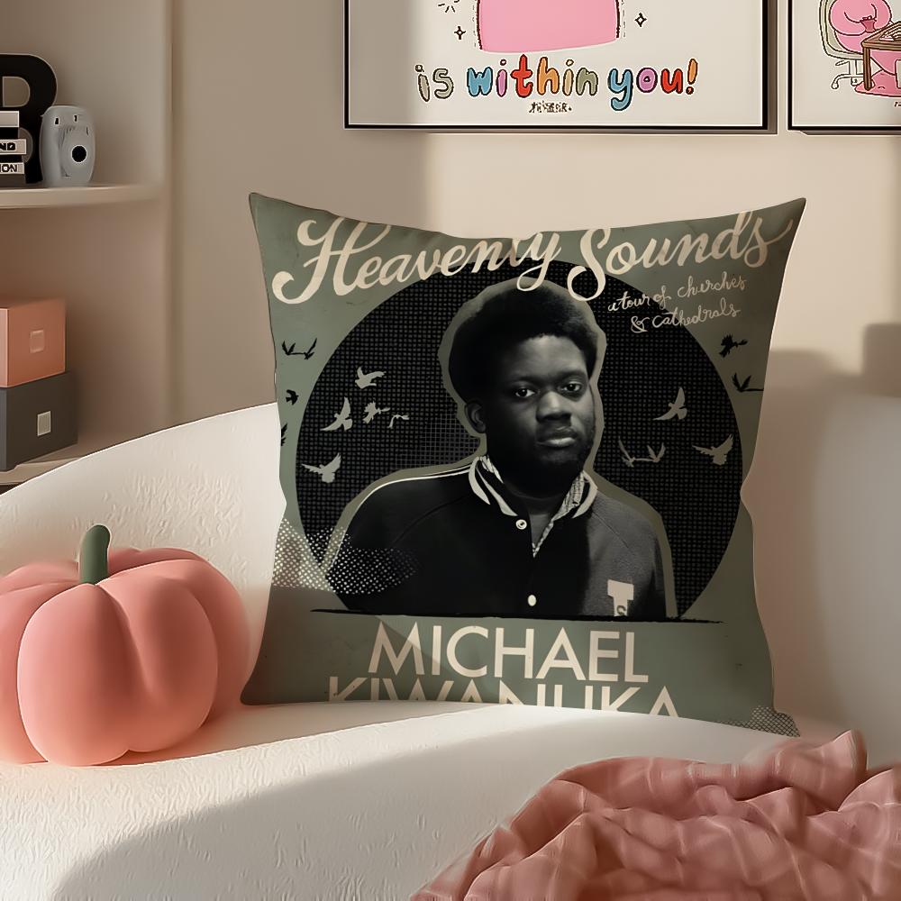 MMichael KKiwanuka Cushion Cover Pillowcase Short Plush Invisible zipper Room Sofa Cushion Cover