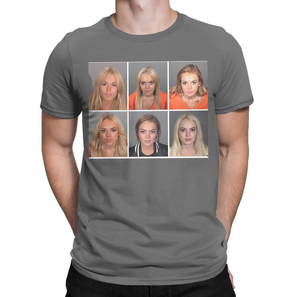 Classic Graphic 100 Cotton Tshirt Lindsay Lohan Tees Tops For Unisex