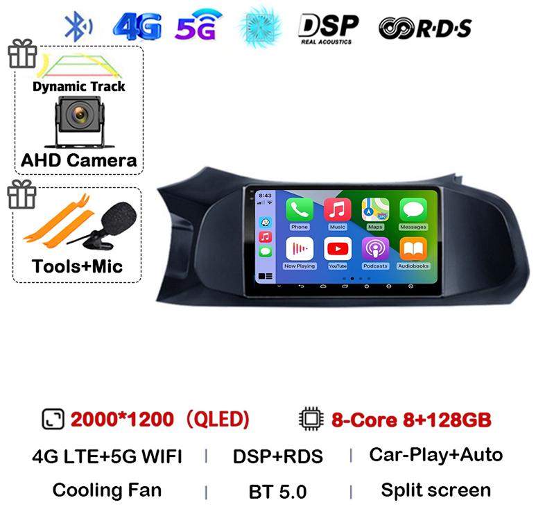 Android 14 Carplay Auto Car Radio For Chevrolet Onix 2012 - 2019 Multimedia Video Player Stereo Audio 2Din GPS WIFI+4G Head Unit