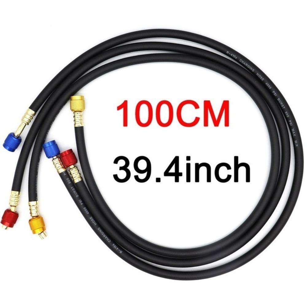1/4 Inch SAE AC Refrigerant Charging Hoses Freon Charging Hose Set Commercial Refrigeration