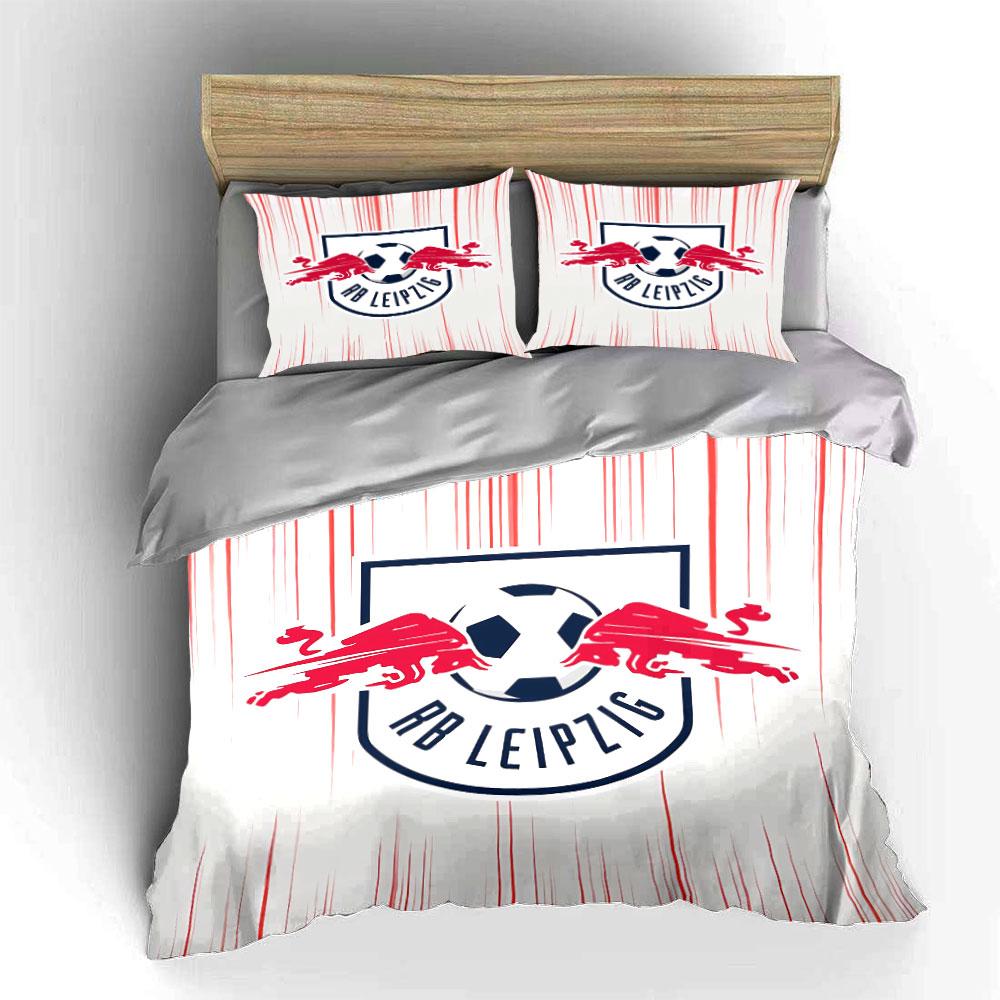 RB Leipzig Logo Bed Set Bedding Duvet Cover Set Duvet Cover Pillowcases (1 * Duvet Cover 2 * Pillowcases, without duvet insert)
