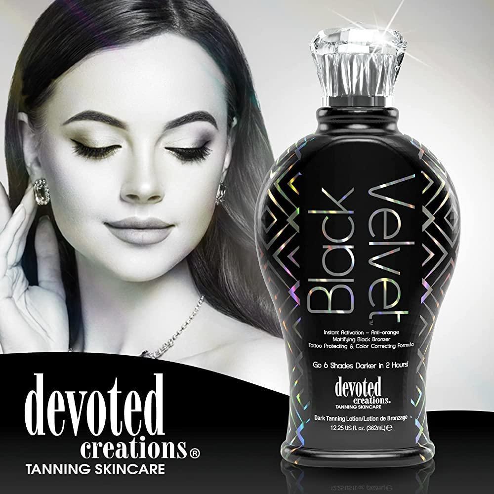 Devoted Creations Black Velvet Anti-Orange Tanning Shop Автозагар Лосьон Бронзер для загара, 1 шт.
