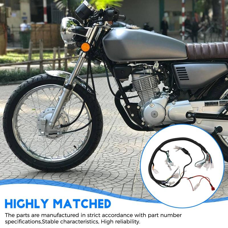 Электрическая проводка мотоцикла Проводной кабель Для Honda Jiling Lifan CG125 ZJ125 CDI Регулятор Стартер Катушка зажигания