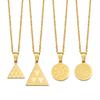 Pintadera Canaria Spain Traditional Ethnic Symbols Pendant Necklaces For Woman  Jewelry #612062