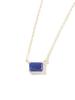 K10 Yellow Gold Lapis Lazuli Necklace L&CO 63-8172