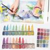 20 Colors Watercolor Painting Set, Glitter Watercolor Solid Paint Box, Pearlescent Watercolor Paint Set For Painting Lovers
