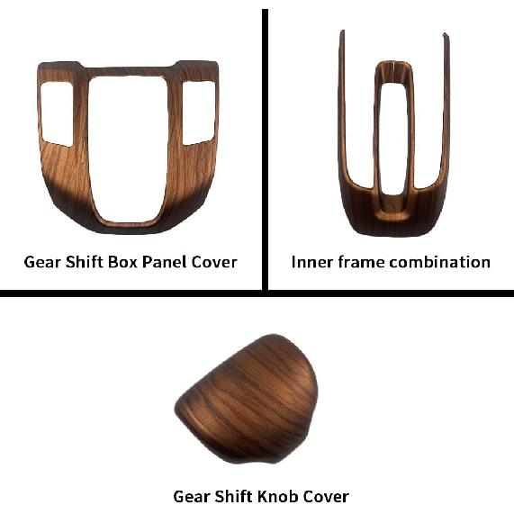 Накладка на панель коробки передач автомобиля, внутренняя рамка, накладка на ручку переключения передач, аксессуары для украшения интерьера автомобиля для Honda CRV CR-V 2017 2018     (Персиковый лес