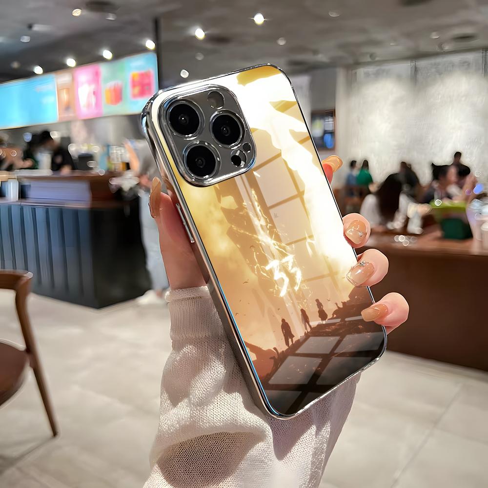 Чехол для телефона Clair Obscur Expedition 33 для IPhone 17 Pro Max 15 Pro 16 14 Plus 12 13 Mini 11 Pro Ударопрочный Гальванизированное Стекло