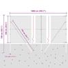 Ground Fix Welded Wire Fence 10 x 1 m (W x H)
