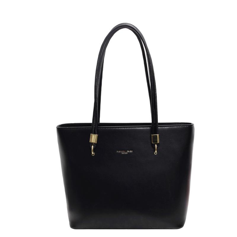 Большая сумка женская весенне-летняя новая модная простая сумка-тоут большой вместимости модная сумка через плечо для通勤