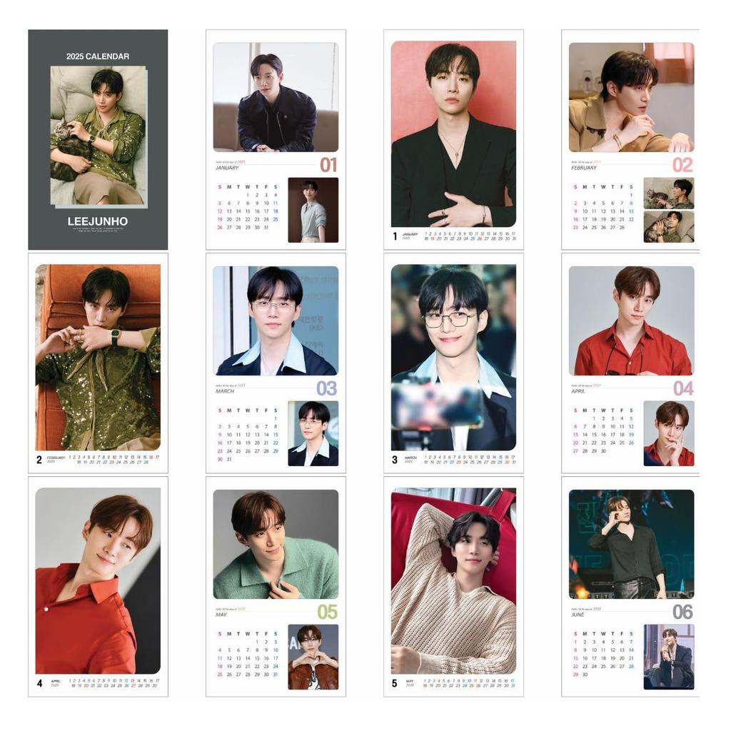 2025 Wall Calendar Wall [K-STAR Calendar] (Lee Jun-ho)