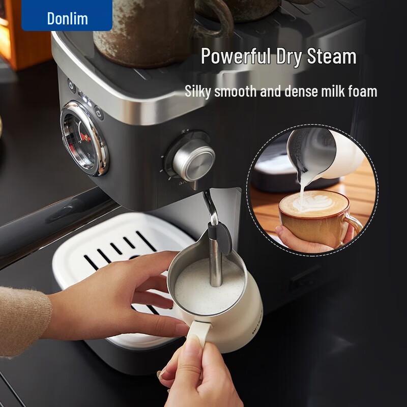 Donlim DL-6400 Retro Semi-Automatic Espresso Machine CN plug (adapter included)