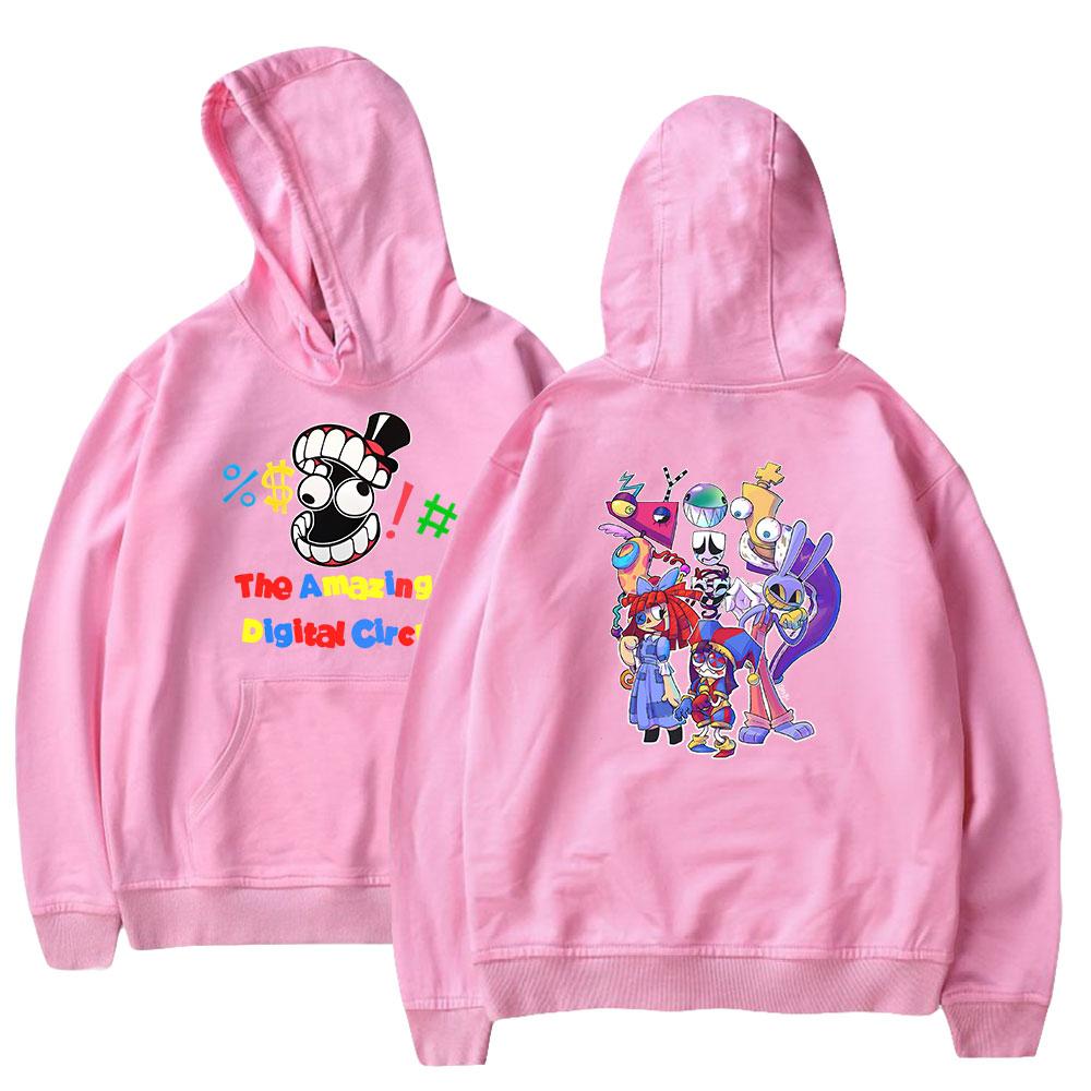 Толстовка с капюшоном The Amazing Digital Circus для мужчин, женщин, унисекс, с графическим принтом, крутая уличная одежда с капюшоном, пуловер с длинными рукавами, топы