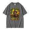 Outta Spells But Not Outta Shells Ironic Wizard T Shirt Funny Fantasy Meme T Shirts Men Women Fashion Summer 100 Cotton Tshirt