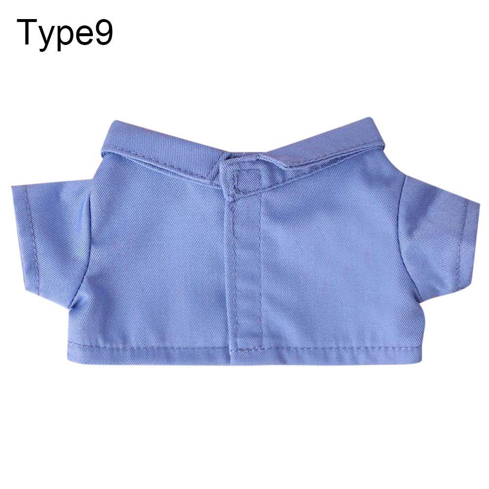 Accessories Cotton Stuffed Stripes Lattice 20CM Doll Shirt Solid Color Blouse Idol Doll Clothes