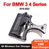 Для BMW 3 4 серии G20 G21 G22 G28 2019 2020 2021 2022 автомобильное беспроводное зарядное устройство 15 Вт быстрое зарядное устройство для телефона панель для зарядки