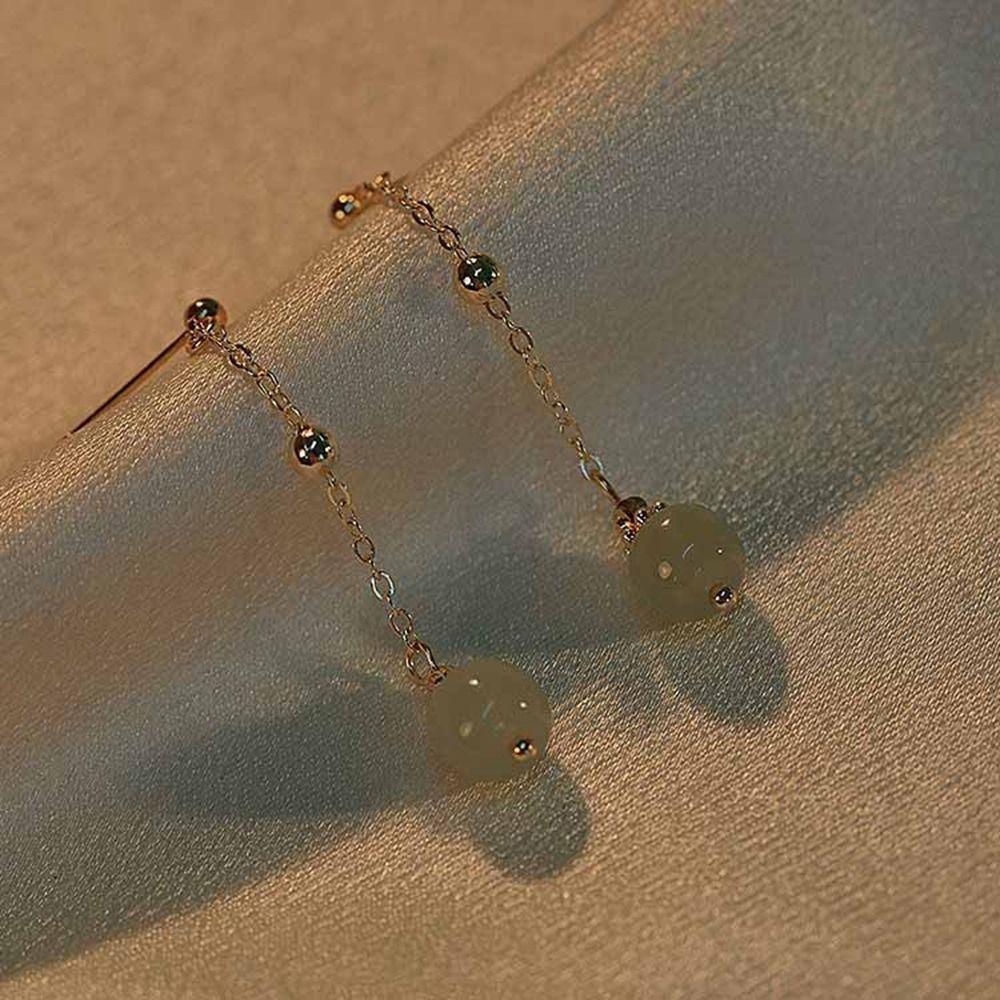 Jewelry Gold Dangle Earrings Chinese Style Jewelry Imitation Earrings Female Earrings