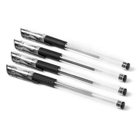 12Pcs Box 0.5mm Black Gel Ink Rollerball Ballpoint Pen Study Office Stationery