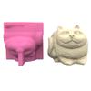 Cats Head Silicone Flower Pot Mold Concrete Candlestick Silicone Candle Holder Mold Succulent Planter Cement Clay Mold