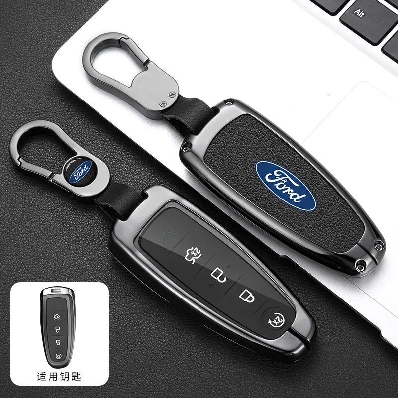 Автомобильная наклейка Автомобильная наклейка 2025 Горячий чехол-брелок для ключей автомобиля Оболочка Для Ford Escape 2013 2014 2015 2016 2017 2018 2019 Escort Edge Taurus