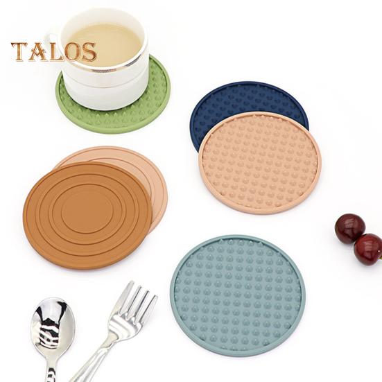 8 шт. подставка для напитков с держателем, нескользящая рифленая конструкция, силиконовая подставка, термостойкая, можно мыть в посудомоечной машине, коврик для чашки, принадлежности для бара