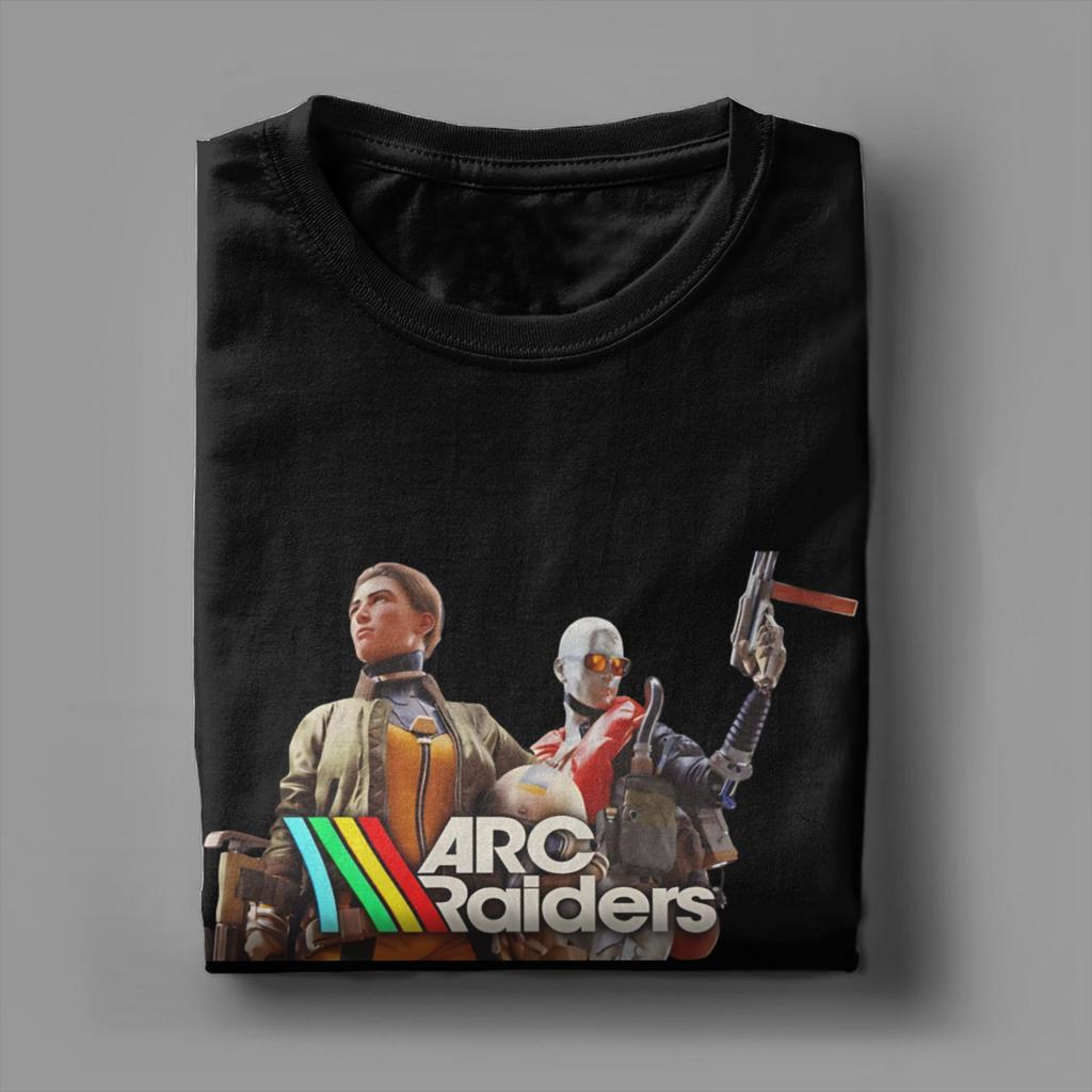 Мужские футболки ARC Raiders с Селестой и Лэнсом Хлопковые Топы Юмор Короткий Рукав Круглый Вырез Летняя Футболка