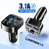 Car Mp3 Player Dual Usb Fast Charger Fm Bluetooth Receiver Bluetooth Compatible 5.0 Fm Transmitter Usb Flash Drive Plug Car Kit