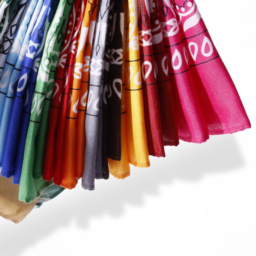 1Pc Paisley Cashew Flower Square Scarf Hip Hop Outdoor Riding Bandana Headscarf