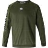 Adidas Originals Oe Tape Crew Retro Sports Casual Hooded Sweatshirt Men Sweatshirt Green FQ3377