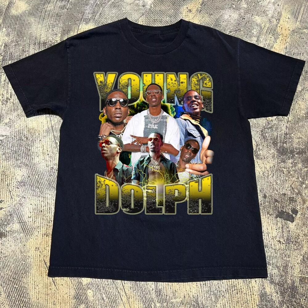 New Popular Young Dolph Cotton Retro Vintage T-shirt S-5XL Unisex T-Shirt