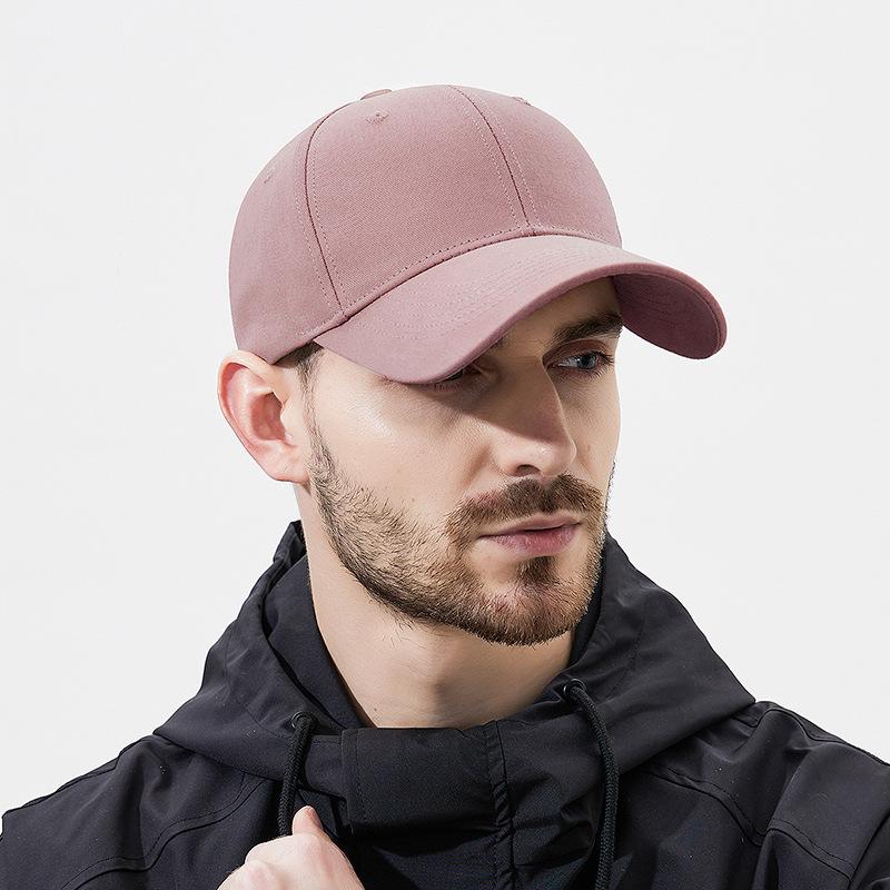 Четыре сезона мужские и женские однотонные бейсболки из стираного хлопка высокого качества в европейском и американском стиле с жестким верхом, согнутые для занятий спортом на открытом воздухе, солнцезащитные шляпы