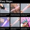 Xiaomi 150pcs/box Butterfly Nail Dual Forms Acrylic Poly Nail Gel Mold Full Cover Reusable Nail Extension For Nail Art Professional