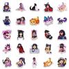 10/50Pcs Cute Kawaii Aphmau Stickers Aphmau Plush Graffiti Stickers for DIY Luggage Laptop Skateboard Bicycle Stickers