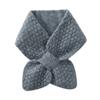 Bib Thermal Neck Warmer Scarf Thickening Autumn Winter Scarves Cross Knitted Scarf  Winter