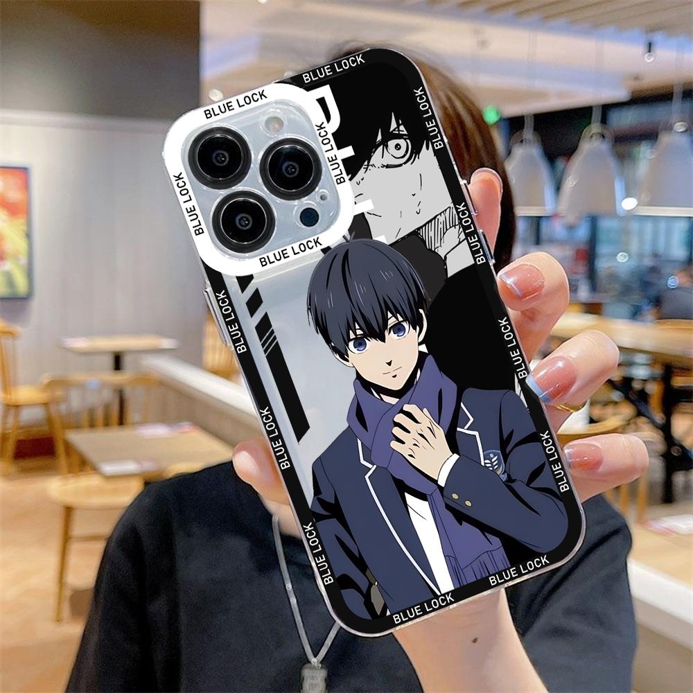 Hot Blood Anime Blue Lock Phone Case For iPhone 14 13 12 Mini 11 Pro Max X XR XS 7 8 SE 2020 Plus Soft Silicone Transparent Cove