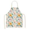 Home Decor Kitchen Dining Room Cooking Bib Aprons Linen Floral Pattern Women's Aprons